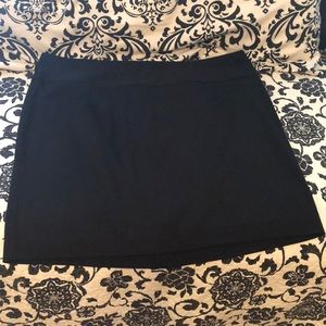 Black Ponte knit skirt